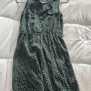 Xhilaration Green Sheath Midi Dress Cowl Neck